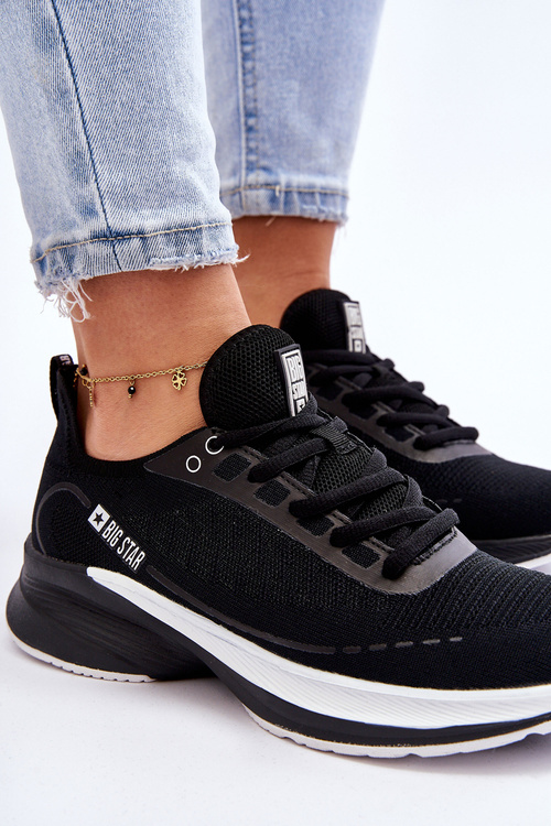 Pamäťový penový systém Big Star LL274327 Čierne športové topánky