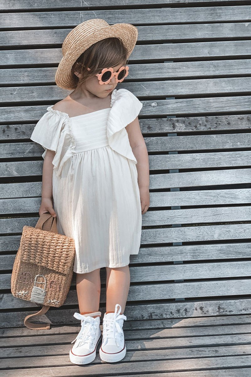 Detské vysoké tenisky s čipkovanými bielymi rolami