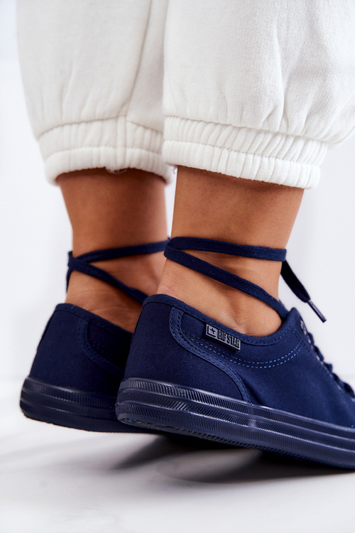 Nízka dámska veľká hviezda JJ274067 Navy Blue