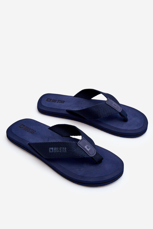 Pánske penové žabky flip flops Big Star LL174617 NAVY BLUE