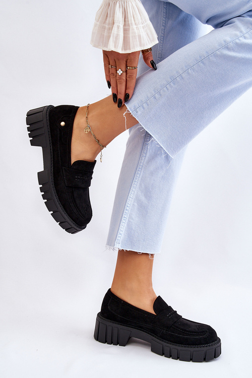 Dámsky semišový sklz -topánky, Black Fiorell