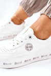 Kožené Tenisky Na Platformě BIG STAR II274075 Bílé