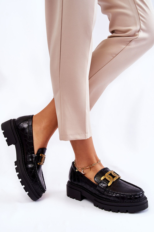 Dámske kožené topánky la.fi 210031b-xc čierna