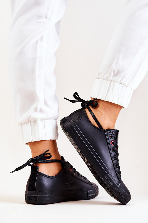 Nízké kožené Tenisová obuv Big Star JJ274006 Černé