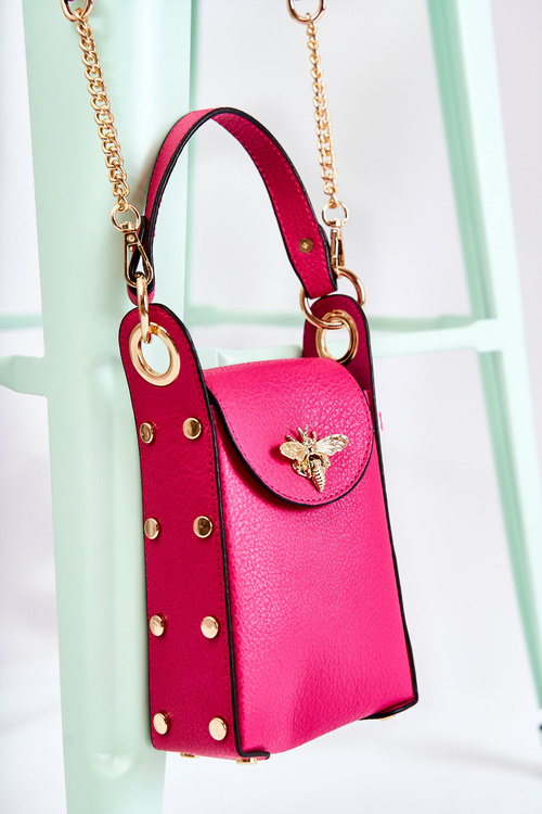 Malá dámska taška s dekoráciou fuchsia ellies