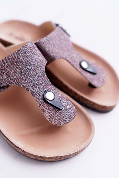 Dámske šedé flip -flops baisan