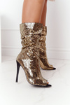Boty Na Vysokém Podpatku Zlaté Night Out