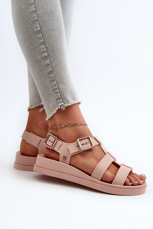 Voňavé Hladké Dámske Sandále ZAXY NN285006 Ružové