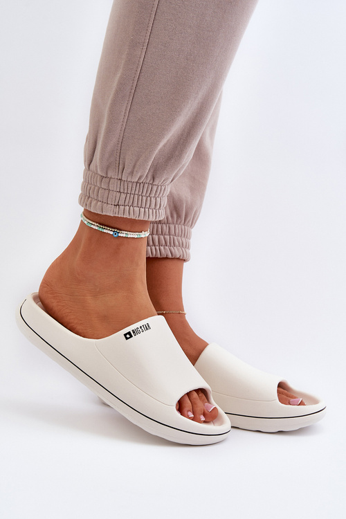 Ľahké Dámske Papuče Big Star NN274A043 Biele