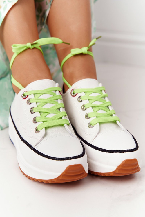 Dámské Tenisky Na Platformě Bílé Electric Love