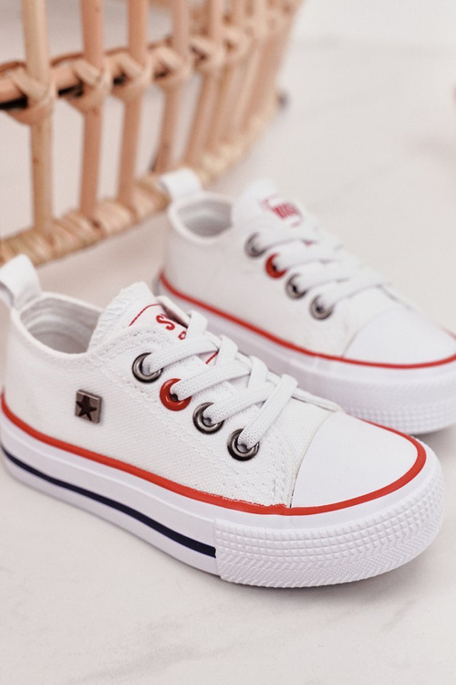 Dětské Klasické Tenisky Nízké BIG STAR HH374089 Bile