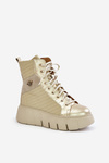 Kožené Čižmy Na Platforme Maciejka 06751-25 Zlaté