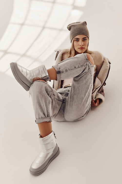 Dámske snehové topánky Big Star II274118 Striebro