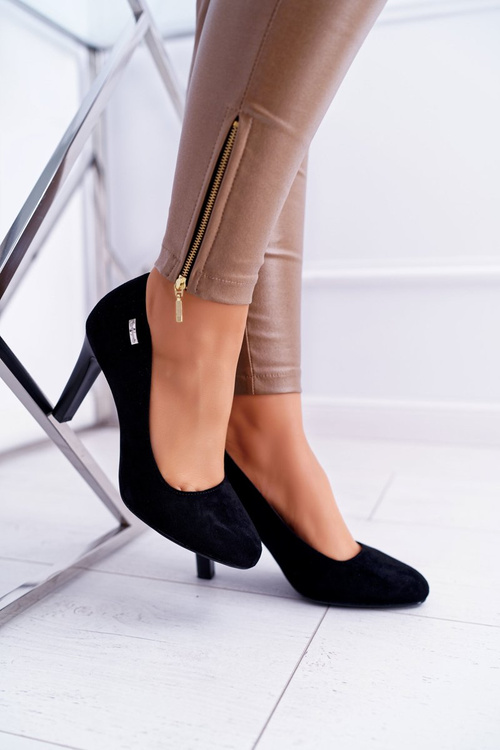 Dámské lodičky černé semišové Campbell