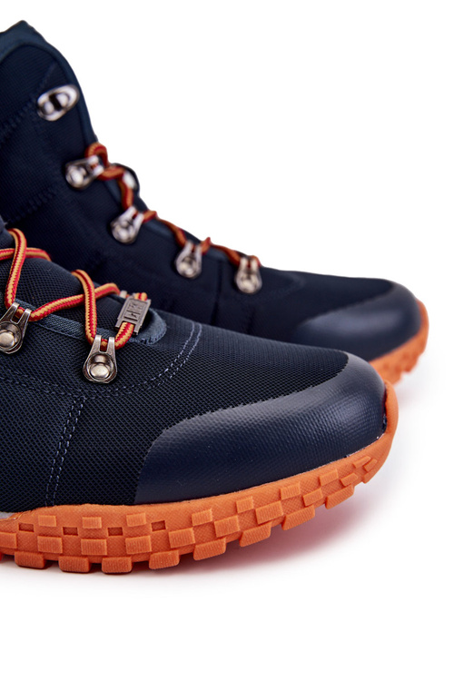 pánské trekingové boty Memory Foam Big Star KK174110 Námořnická modrá