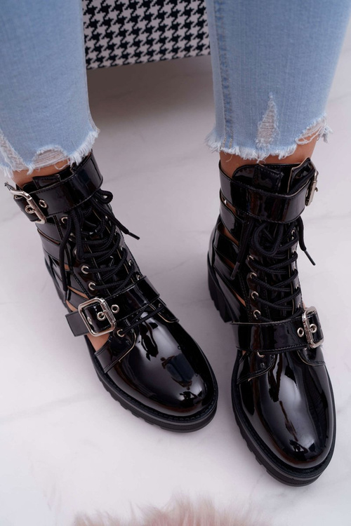 Dámske ploché päty dámske modré lakované čierne singly