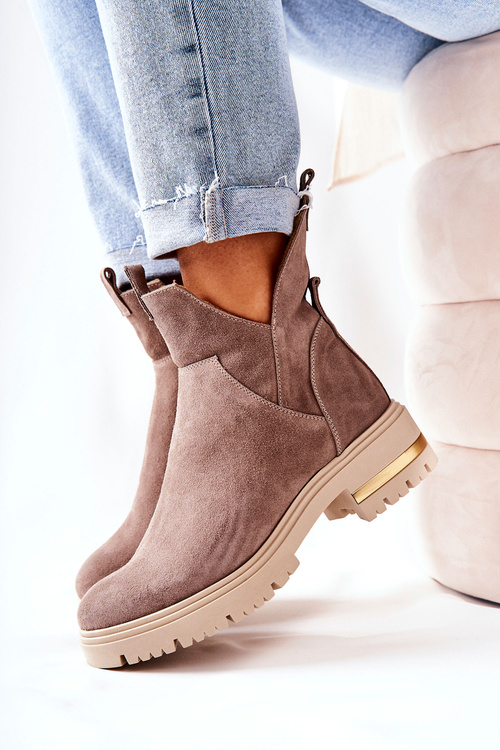 Izolované topánky s výrezom Cappucino Tanya