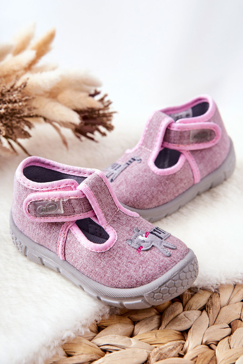 Papcie topánky Befado Kitty 531P084 Pink