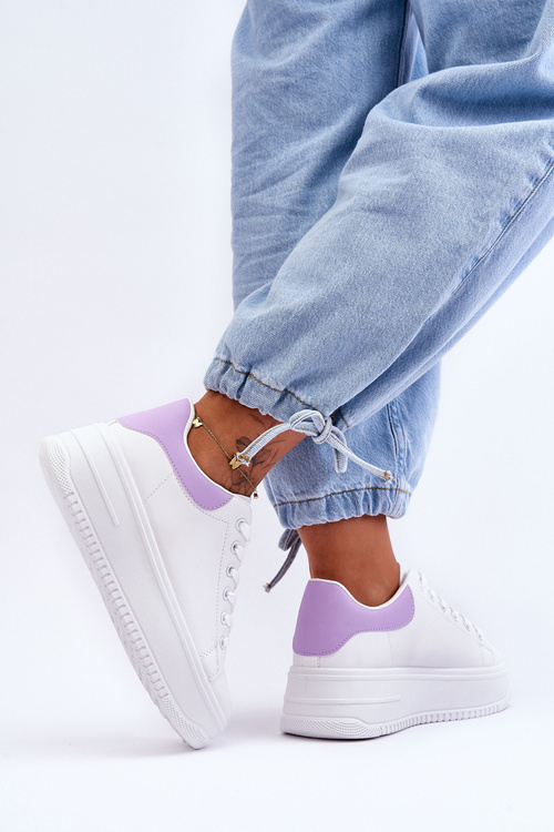 Dámská klasická sportovní obuv bílo-fialová Night Trip