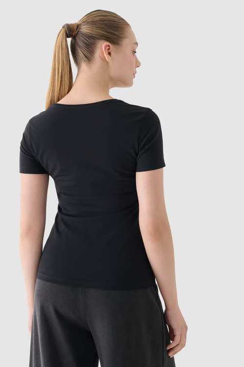 Dámské tričko s potiskem 4F Černé 4FWMM00TTSHF1846-20S