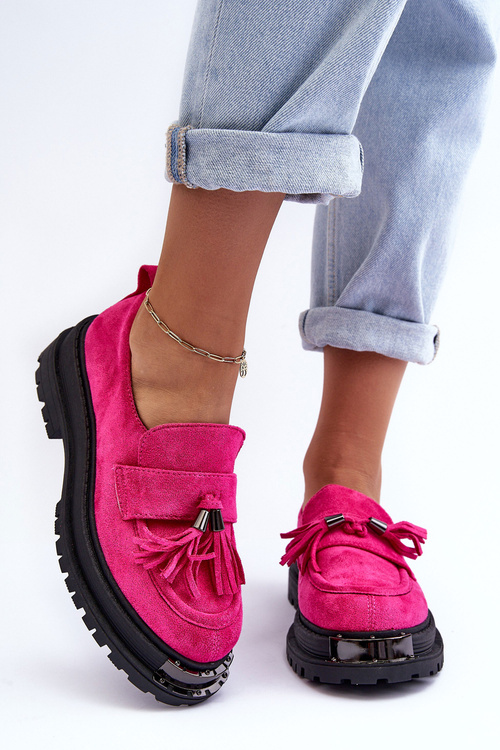 Dámské semišové mokasíny Fuchsia Ramvli