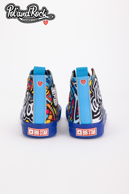 Tenisky Pol'and'Rock Festival X Big Star SS174500 Modré