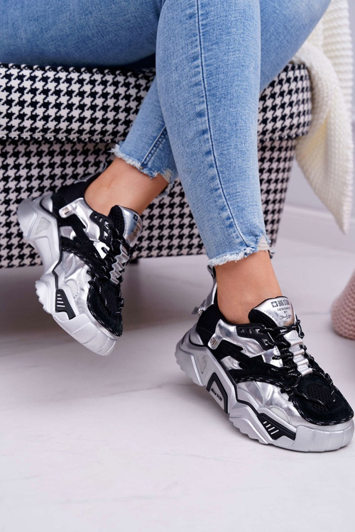 Dámská Sportovní Obuv Big Star od Daniel Lopez černé stříbrné FF274A527