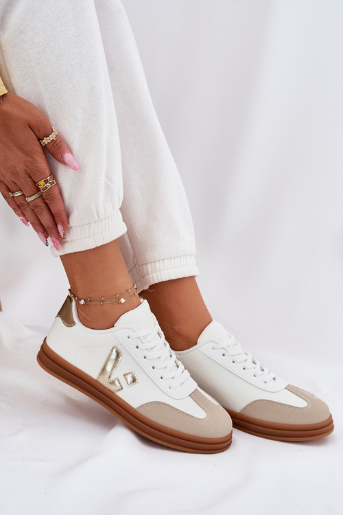 Dámské Tenisky Eko Kůže Bílé Micca