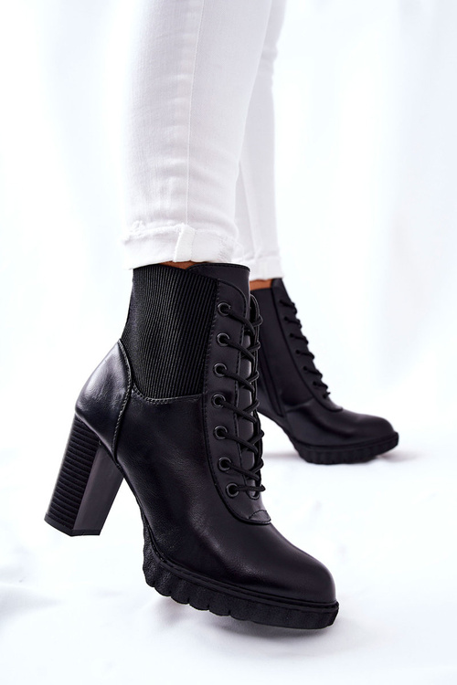 Kotníkové Boty Na Podpatku Cerne Joyte