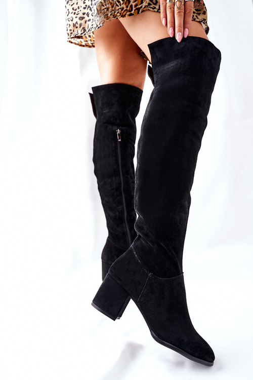 Semišové topánky Black Nicole 2582