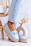 Klasické espadrilles na platforme Blue Julianne