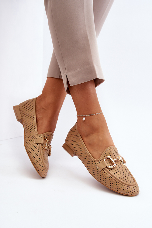 Dámské mokasíny na ploché podrážce s ozdobou Camel Iluvana