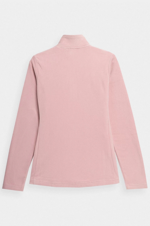 4f Pink Fleece so stojanom -Dámsky golier 4FSS23TFLEF049