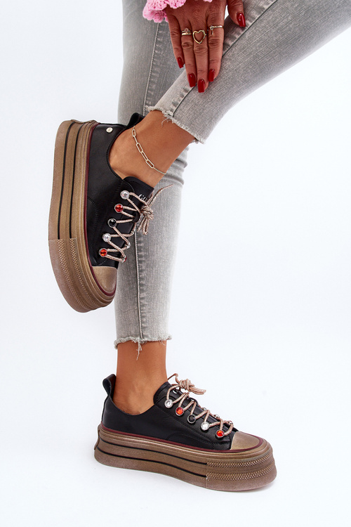 Dámské tenisky na platformě GOE NN2N4053 černé