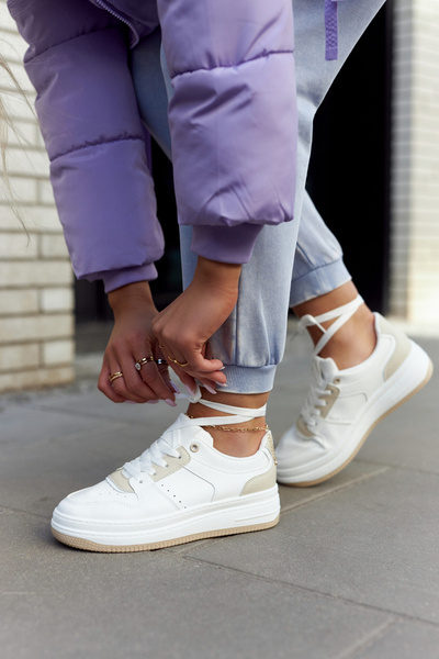 Dámská sportovní obuv bílá a béžová New Haven