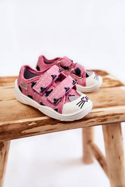 Detské tenisky mačky Befado 907P150 Pink