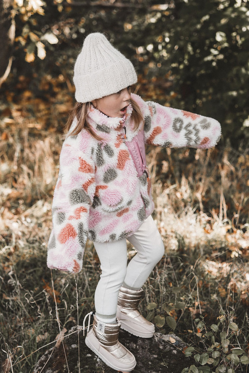 Dětské sněhule Big Star KK374221 Béžová a zlatá