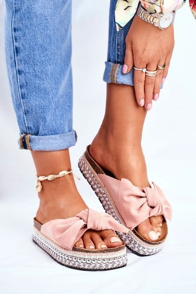 Dámske vysoké ružové mortigo