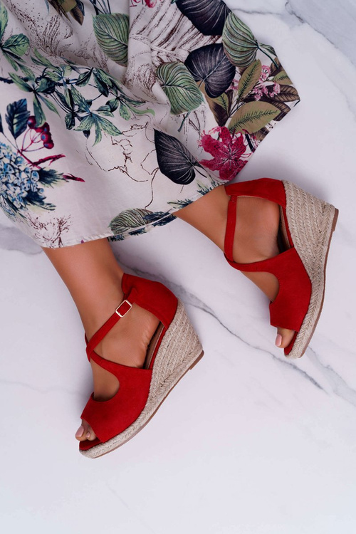 Dámske sandále na Espadril Red Margus