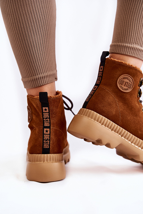 Sumere Izolované topánky veľká hviezda KK274520 hnedá