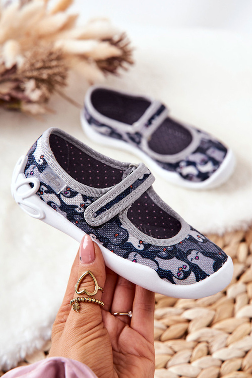 Žabky Baleríny Befado Tučňáci 114X463 Černá