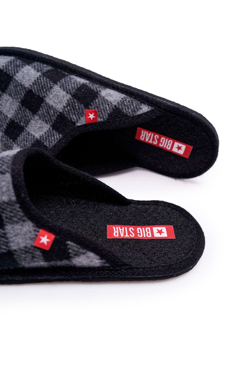 Pánska papci domáca veľká hviezda Grey EE176002