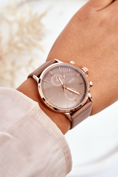 Dámské hodinky na pásku Ernest 62144 béžové