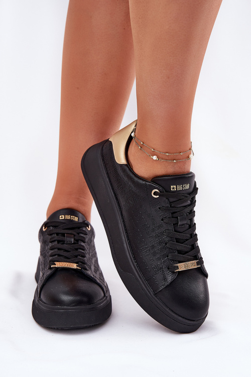 Dámské Sneakersy Z Eko Kůže Big Star RR274257 Černé