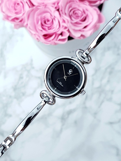 Luxe dámský náramek hodinky stříbrné Mega