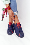 Dámska veľká hviezda HH274676 Navy Blue tenisky