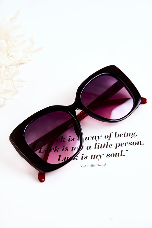 Módní sluneční brýle M2321 Černá a Červené