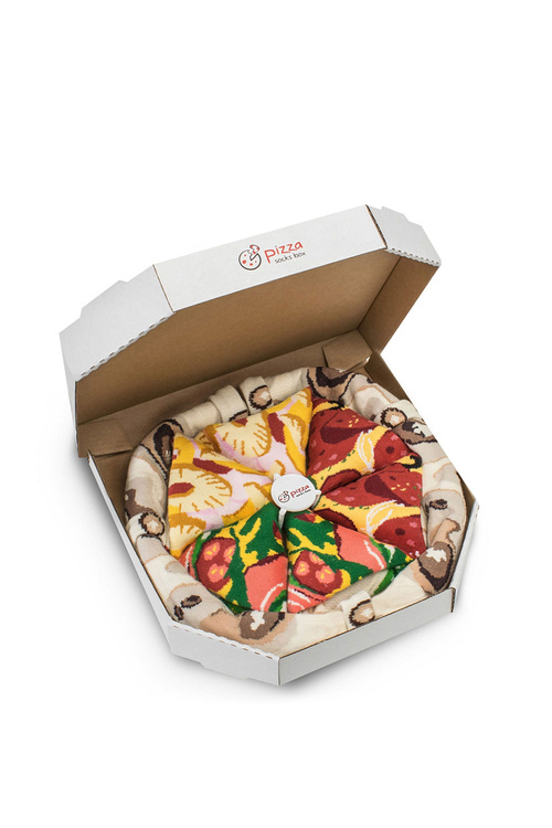 Sada dúhových ponožiek pizza a pivo 5 párov