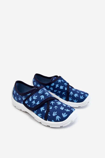 Detské papcie befado stopy dinosaura 974x476 Navy Blue