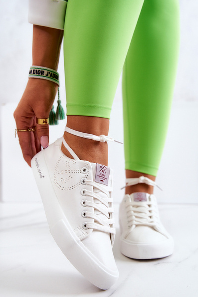 Dámské nízké tenisky Cross Jeans JJ2R4053C Bílé